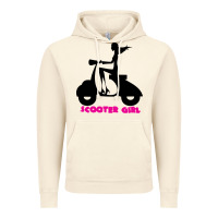 Vintage Artic scooter girl Vintage Hoodie - artisFamous