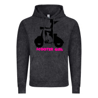 Vintage Black scooter girl Vintage Hoodie - artisFamous