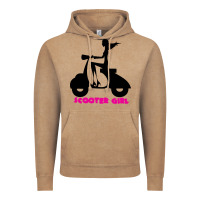 Vintage Coffee scooter girl Vintage Hoodie - artisFamous