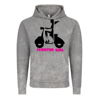 Cloud Rock scooter girl Vintage Hoodie - artisFamous