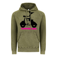 Vintage Olive scooter girl Vintage Hoodie - artisFamous