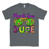 Charcoal Heather mardi gras dude olivia Classic Tee - OliviaCreatesArt