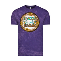 Cloud Purple teacher of tiny earrings Vintage Tee - BundleAndBundleShop