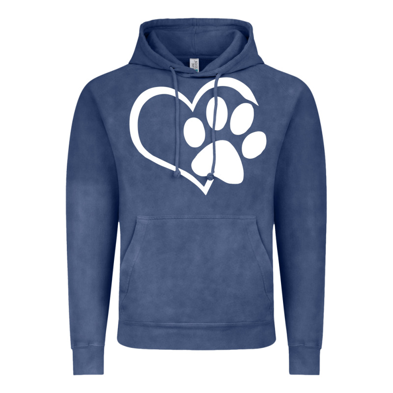 Dog Dad Mom Puppy Shirt Love Dogs Paw Print Heart Women Men  Shirt Vintage Hoodie by artisFamous | Teevron