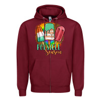 Burgundy popsicle season Zipper Hoodie - JahusDesignShop