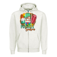 Oatmeal Heather popsicle season Zipper Hoodie - JahusDesignShop