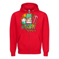Red popsicle season Zipper Hoodie - JahusDesignShop