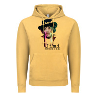Vintage Mustard jimi hendrix Vintage Hoodie - artisFamous