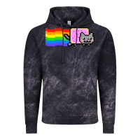 Cloud Black Nyan Cat Vintage Hoodie - artisFamous