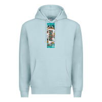 Blue Mist mimi sunflower cowhide leopard  pen wrap Premium Hoodie - Artiststas