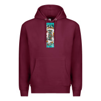 Burgundy mimi sunflower cowhide leopard  pen wrap Premium Hoodie - Artiststas