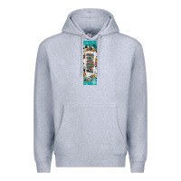Heather Grey mimi sunflower cowhide leopard  pen wrap Premium Hoodie - Artiststas