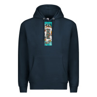 Navy mimi sunflower cowhide leopard  pen wrap Premium Hoodie - Artiststas