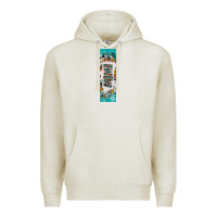 Oatmeal Heather mimi sunflower cowhide leopard  pen wrap Premium Hoodie - Artiststas