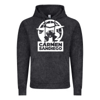 Vintage Black carmen sandiego Vintage Hoodie - artisFamous
