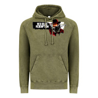 Vintage Olive Red Dead Redemption 2 Red Moon Cowboy Vintage Hoodie - artisFamous