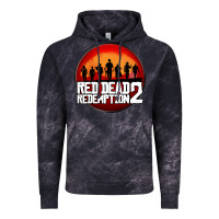 Cloud Black Red Dead Redemption 2 Red Moon Cowboy Vintage Hoodie - artisFamous