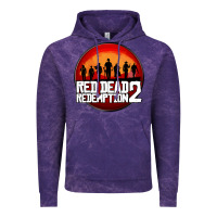 Cloud Purple Red Dead Redemption 2 Red Moon Cowboy Vintage Hoodie - artisFamous
