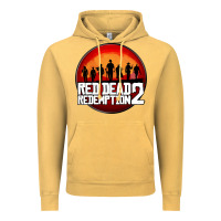 Vintage Mustard Red Dead Redemption 2 Red Moon Cowboy Vintage Hoodie - artisFamous