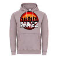 Vintage Zinc Red Dead Redemption 2 Red Moon Cowboy Vintage Hoodie - artisFamous