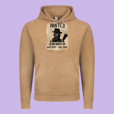 Red Dead Redemption 2 Red Moon Cowboy Wanted John Marston Vintage Hoodie Designed By Artisfamous