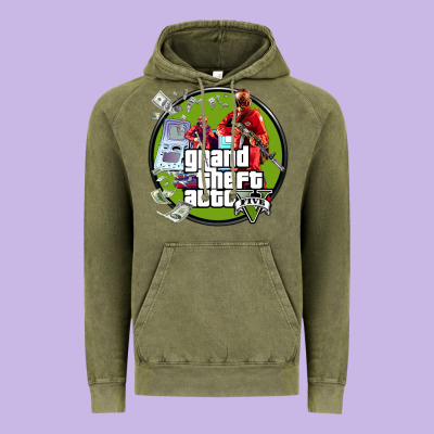 Grand Theft Auto Vintage Hoodie Designed By Artisfamous