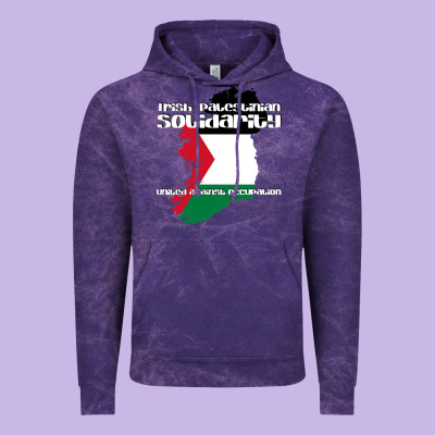 Irish Palestinian Solidarity Vintage Hoodie Designed By Artisfamous