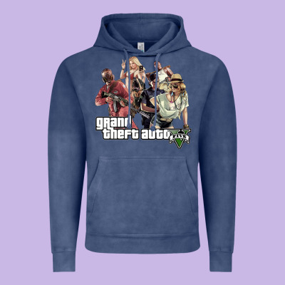 Grand Theft Auto Vintage Hoodie Designed By Artisfamous