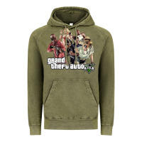 Vintage Olive Grand Theft Auto Vintage Hoodie - artisFamous
