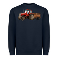 Navy farm tractor Heavyweight Sweatshirt - RanaPortraitStore