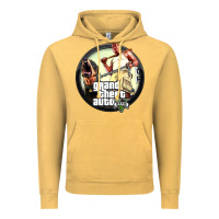 Vintage Mustard Grand Theft Auto Vintage Hoodie - artisFamous