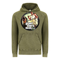 Vintage Olive Grand Theft Auto Vintage Hoodie - artisFamous