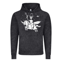 Vintage Black alien riding unicorn  cool ufo cowboy Vintage Hoodie - artisFamous