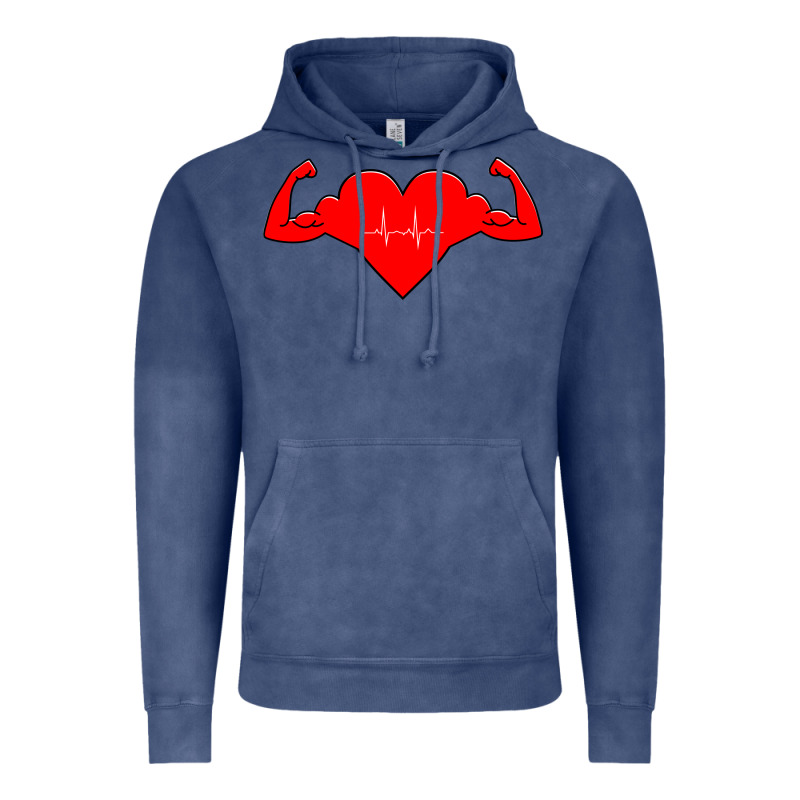 Healthy Heart Vintage Hoodie by artisFamous | Teevron
