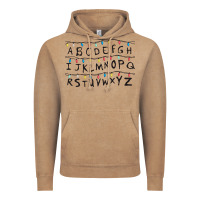 Vintage Coffee Stranger Lights Alphabet Vintage Hoodie - artisFamous
