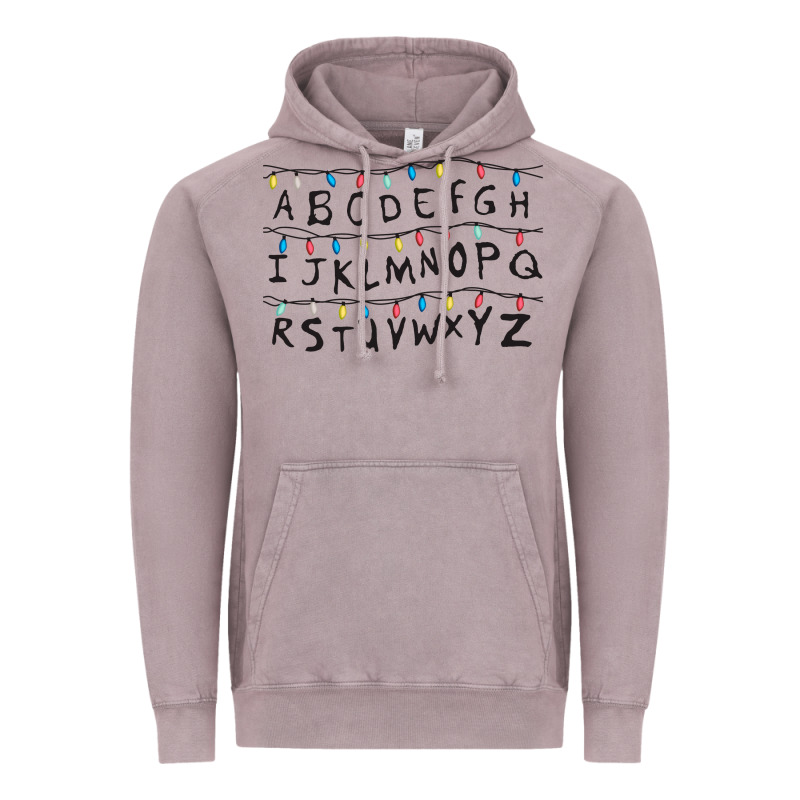 Stranger Lights Alphabet Vintage Hoodie by artisFamous | Teevron