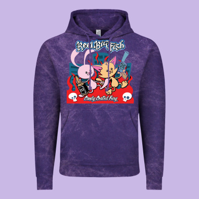 Reel Big Fish Candy Coated Fury Vintage Hoodie Designed By Artisfamous