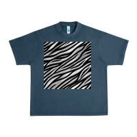 Midnight Navy Zebra Seamless Pattern, Urban Heavy Tee - BundleAndBundleShop