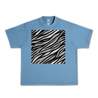 Pebble Blue Zebra Seamless Pattern, Urban Heavy Tee - BundleAndBundleShop