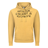 Vintage Mustard stranger alphabets funny Vintage Hoodie - artisFamous