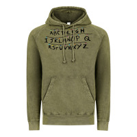 Vintage Olive stranger alphabets funny Vintage Hoodie - artisFamous