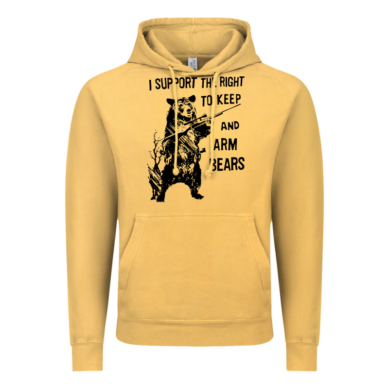 Bear Arms 2nd Amendment Funny Hunting Vintage Hoodie by artisFamous | Teevron