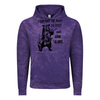 Cloud Purple bear arms 2nd amendment funny hunting Vintage Hoodie - artisFamous