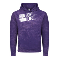 Cloud Purple run for your life Vintage Hoodie - artisFamous