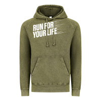 Vintage Olive run for your life Vintage Hoodie - artisFamous