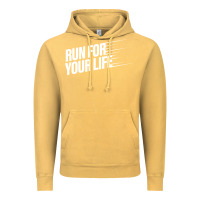 Vintage Mustard run for your life Vintage Hoodie - artisFamous