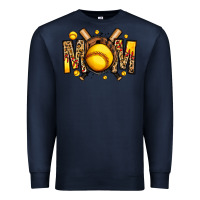 Navy softball mom Premium Sweatshirt - Jasminsmagicworld