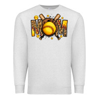 Oatmeal Heather softball mom Premium Sweatshirt - Jasminsmagicworld