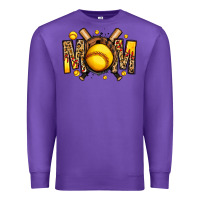 Purple softball mom Premium Sweatshirt - Jasminsmagicworld