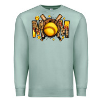 Seafoam softball mom Premium Sweatshirt - Jasminsmagicworld